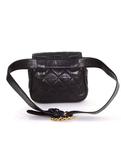 chanel flat quilted belt bag
